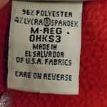 L.L.Bean  Womens Red 3/4 Zip Fleece Pullover M Photo 2