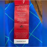 Spanx  Swim Bottom Womens 12 Electric Blue Geo Skirted Shaping Swim Bottom NWT Photo 4