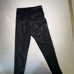 Aerie Black Faux Leather Leggings Med Photo 1