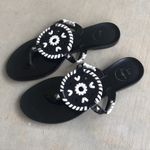 Jack Rogers  Georgica Jelly Sandals Black White Photo 6