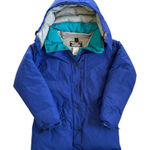 Vintage 80s LL Bean Down Feather Puffer Coat Size Medium Blue Photo 0