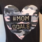 The Children’s Place black Mom Goals camo heart shirt sleeve shirt Size L Photo 1