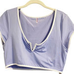 Free People NWOT FP Movement Pipe Dream Baby Tee Lavender XL Photo 0