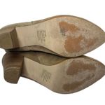 B Makowsky Natural Tan Suede Leather Pull On Stacked Heel Ankle Boots Womens 7 Photo 9