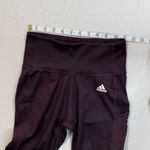 Adidas  Women's Dark Leggings with White Logo Photo 1