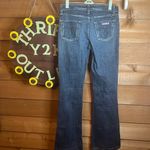 Hudson Jeans Vintage Hudson Y2K Low Rise Flare Leg Denim Jean Dark Wash Stretch Patch 27 Photo 1