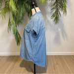 Madewell Chambray Denim Short Sleeve Button-Up Shirt - Size Small Photo 3