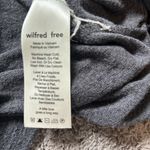 Aritzia Wilfred Free Sirena grey Long Sleeve Cold Shoulder midi dress size med Photo 7