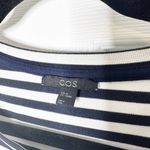 COS  Size XS Knit Cotton Poplin Dress Navy Striped Shift‎ Dress Minimalist Photo 2