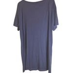 Eileen Fisher  Cold Shoulder T Shirt Dress Navy‎ Size Medium Soft Comfy Career Photo 1