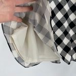 Ann Taylor Skater Skirt Picnic Plaid Gingham Size 4 Black & White Office Career Photo 5