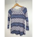 Love Delirious Maternity‎ Shirt Womens Long Sleeve Size Small Blue Photo 2