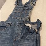 Free People Classic Blue Denim Overalls Photo 3
