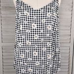 Torrid Cami Style Tank Top V Neckline Gingham Check/Daisy-1X Photo 0