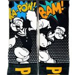 Odd Sox Popeye Crew Socks Mens Womens Retro Classic Cartoon Fun Novelty Gift Black Photo 3