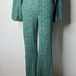 ZARA  Green Marl Knit Flare Leg Pants Photo 2