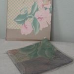 Vintage Anais Anais Cacharel Scarf Floral Handkerchief Set Pink Photo 0