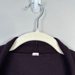 LULULEMON Sit In Lotus Wrap II Black Cherry Purple Athletic Cardigan Sweater 6 Photo 5