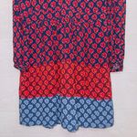 Gap Women's Shamrock Clover Pattern Tie Neck long Sleeve Mini Dress size 8 Photo 5