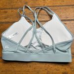 Light Blue Strappy Sports Bra Size M Yoga Workout Fitness Athleisure Size M Photo 1