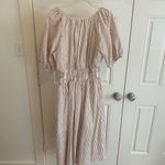 The Impeccable Pig Striped Tan Dress Photo 2