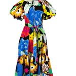 Christopher John Rogers x Target Floral Puff Sleeve High Low Dress Photo 3