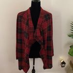 FancyQube Plaid  Cardigan Sweater EUC Photo 1