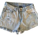 REWASH  distressed Striped Jean Shorts size 7 Photo 0
