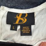 Sachin + Babi  High Low Patterned Tunic Top w belt Size large White Pattern Photo 12