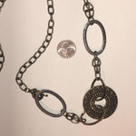 Premier Designs Elegant Brass Tone Aged Metal Silver Tone Chunky Boho Necklace Photo 3