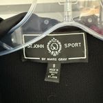 St. John ‎ Knit SPORT NWOT Black LOGO Hoody Jacket Size Small Photo 3