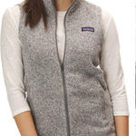 Patagonia  Women’s Heather Gray Fleece Vest Size L Photo 0