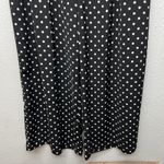 Tronjori Polka Dot Womens Pants XXL High Rise Pleated Front Wide Leg Career Chic Black Photo 5
