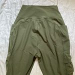 FREE PEOPLE MOVEMENT‎ Olive Green Ribbed Jogger Pants Large Boho Lounge Luxury Photo 9