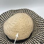 Lane Bryant Straw Hat Floppy Stripped Wide Brimmed Sun Beach Wire Black NWT O/S Photo 9