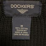 Dockers .. BLACK COTTON THICK SWEATER WITH DOUBLE ZIPPER SIZE MEDIUM Photo 1