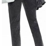 IRO Jeans Lep Patchwork Distressed High Rise Slim-Leg Ankle Jeans Black Wash Size 25 Photo 1