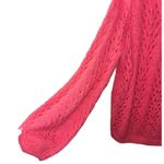 FOR THE REPUBLIC  HOT PINK MOHAIR MIX BALOON SLEEVE KNIT SWEATER Photo 2