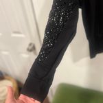 Womens tns TENNIS Crew Neck Sweatshirt Crochet Cotton Sweater Size XS Black Photo 4