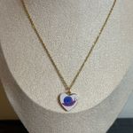Handmade  Gold Heart/Snail Necklace Photo 0