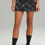 Lululemon Pace Rival Mid-Rise Long Skirt Motion Vista Black Multi Size 8 Photo 0