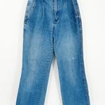 Britannia Vintage Y2K High Waist Pleated Jeans Size 5 Light Wash Denim Mom Jeans Blue Photo 0