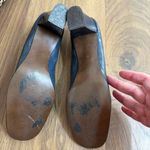 Vintage 60s 70s Imperial Block 2.5” Heel Shoes Navy Blue Black Red Grey 7 Photo 8