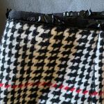 Talbots | HOUNDSTOOTH | WOOL | TO THE KNEE SKIRT | KICKBACK SLIT Photo 6