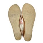 Life Stride  Sandals Size 8.5 Gray Floral Elastic Slingback Open Toe Wedges Photo 8