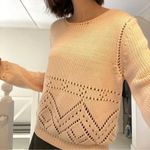 Paul & Joe Sister Bernie Chunky Knit Eyelet Sweater Size 2 Pink Photo 3