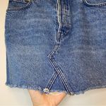 Reformation Jeans Cherry Denim Raw Hem Mini Skirt Button Fly Colorado Wash Sz 29 Photo 9