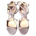 Jimmy Choo NEW  Lance 100 Glitter Heel Sandals in Ballet Pink Size 40 Photo 8