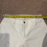 Ellen Tracy  midrise white Denim Straight leg Ankle Jeans Photo 4