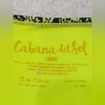 Cabana Del Sol Bikini set size large green neon and black snake print design like new Photo 5